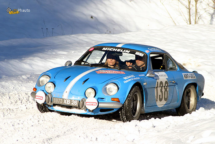 Erik Comas et Isabelle De Sadeleer sur une Alpine Renault A110 1800 de 1°74